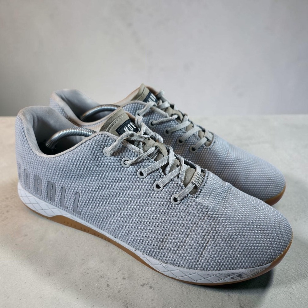 NOBULL Superfabric Trainer Mens Size 13.5 Light Gray Gum No Bull Low Shoes